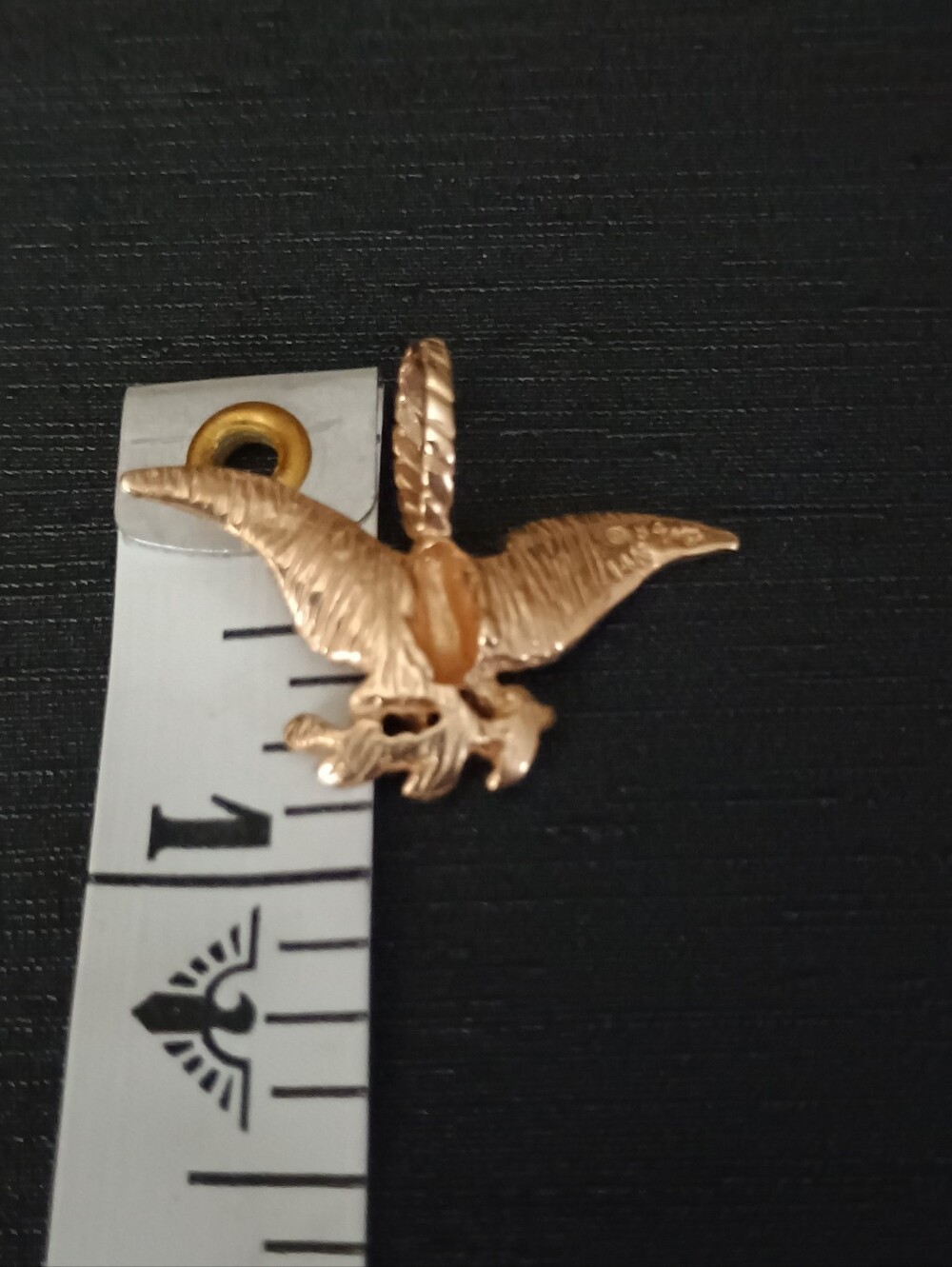 Vintage Gold Eagle Pendant Charm 14 K 2.8 Grams - Picture 2 of 6